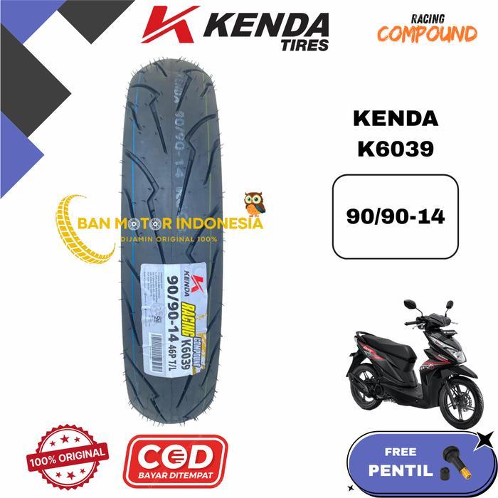 Kenda Ban Kenda Racing Compound K6039 80/90-14 90/90-14 Tubeless Matic Beat Vario Mio Original 100%