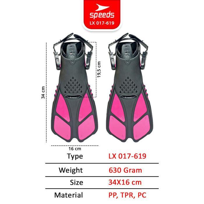 SPEEDS Kaki katak Snorkeling Fins Kaki Katak Renang Fins Diving Perlengkapan Menyelam Alat Selam