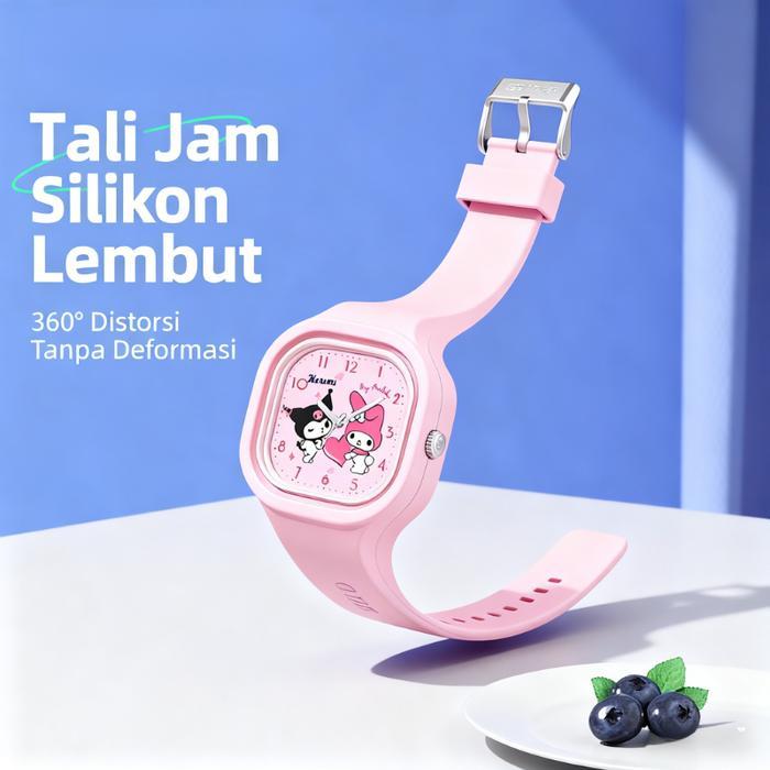 Gift SetJam Tangan Anak Anak Perempuan & Jam Tangan Kasual Korea Gelang Jam Tangan Fashion Original