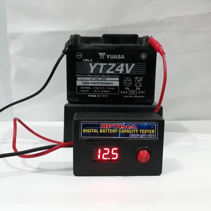 a14c- Digital Battery Capacity Tester, Tester Kapasitas Aki 12V, 24V, Dll.
