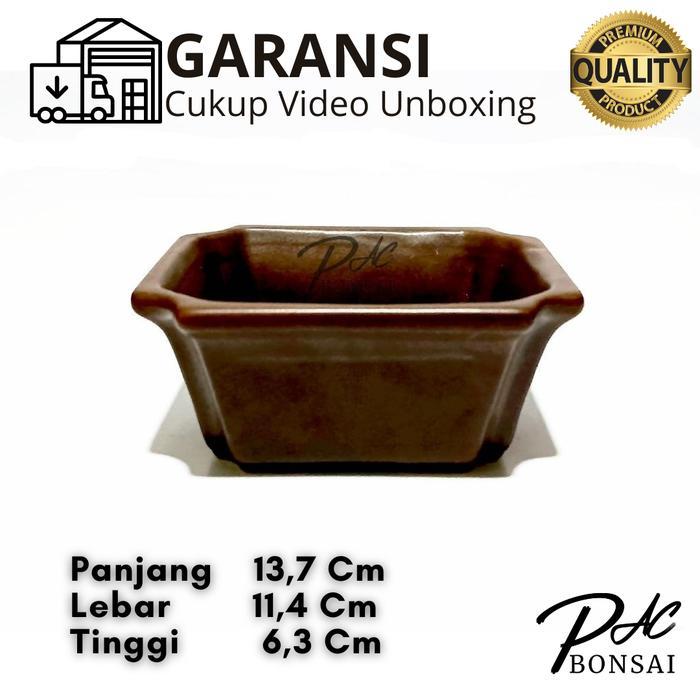 Gardening Mikha Pot Keramik Bonsai Sukulen Adenium Kaktus Berkualitas