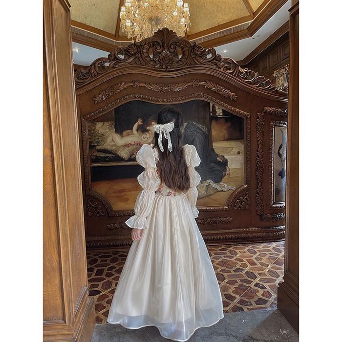 Santaibju- 25Oclock - Dress Modern Vintage / Dress Prancis Cantik Ala Kerajaan Baju Panjang Wanita