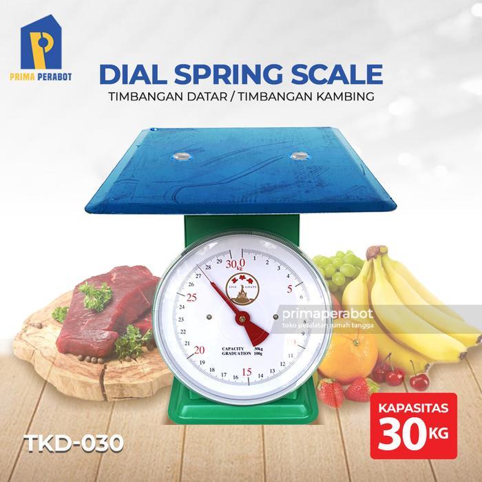 Timbangan Duduk Datar 30 kg Timbangan Besi Jarum Five Goats