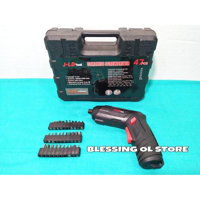 BOR OBENG / SCREWDRIVER MINI / BOR OBENG LISTRIK SET 47PC Jld