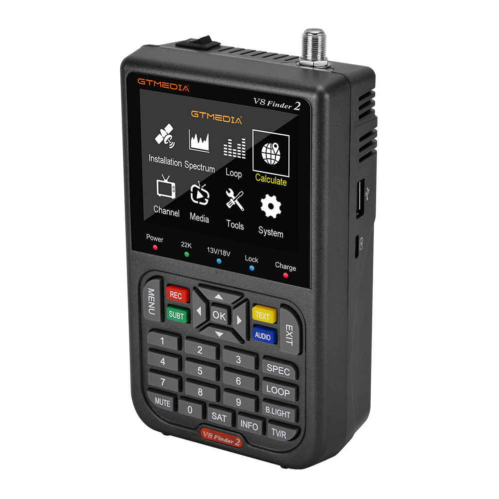 GTMEDIA V8 Finder2 Digital Satellite Finder Spectrum Analyzer DVB-S/ S2/ S2X Signal Detector