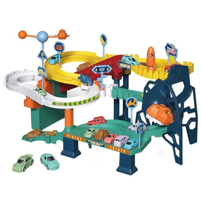 [Capt] Mainan Mobil Mobilan Anak Rel Lintasan Mobil Petualangan Orbit Dino - Dino Space Orbit Toys