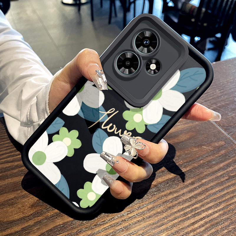 Casing Hp untuk Infinix Hot 30 Hot 30i Hot 30 Play Hot 20 Hot 20 Play Case Pola Bunga Lucu Asli Kasi