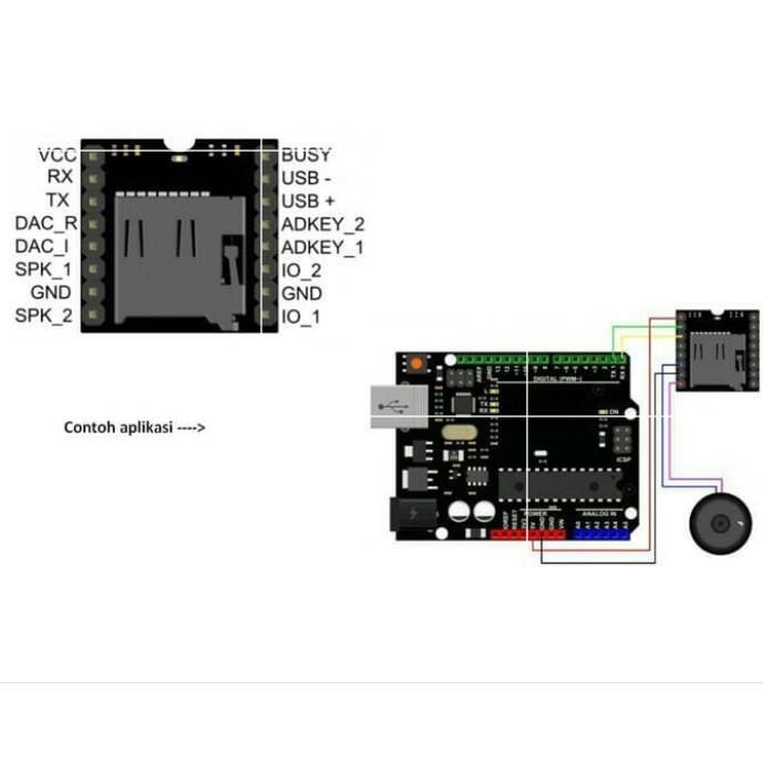 MODULE MP3 PLAYER FOR ARDUINOO DF PLAYER MINI DFPLAYER
