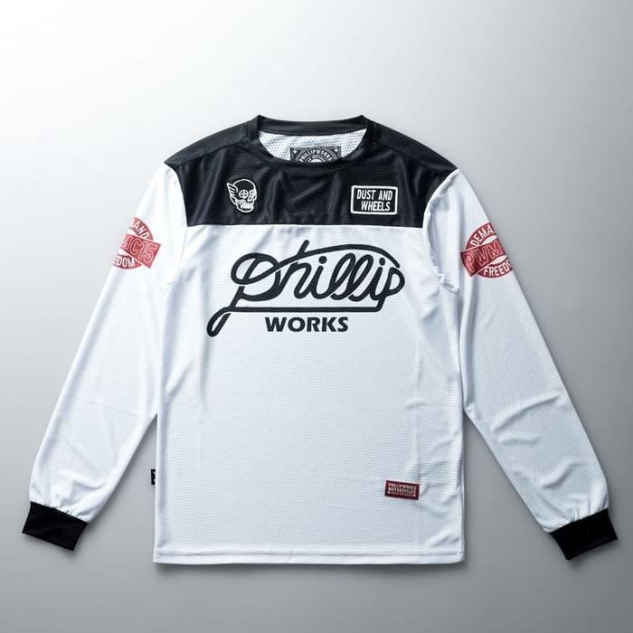 JERSEY PHILLIP WORKS DUST AND WHEELS LONG SLEEVE JERSEY ORIGINAL PHILLIPWORKS