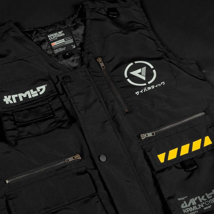 Kremlin Vest Tactical Techwear Hitam - Dark Tech