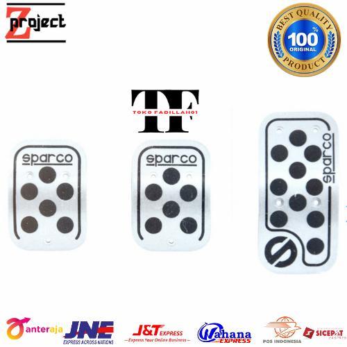 SPARCO cover pedal mobil manual 3 pcs / cover pedal sparco 3 pcs