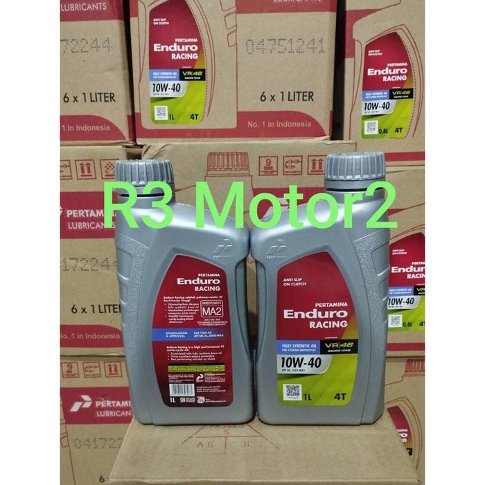 OLI ENDURO RACING 4T 1L / 1000ML 10W-40 ORIGINAL PERTAMINA 100% UNTUK MOTOR BEBEK / CUBE . OLI WANGI