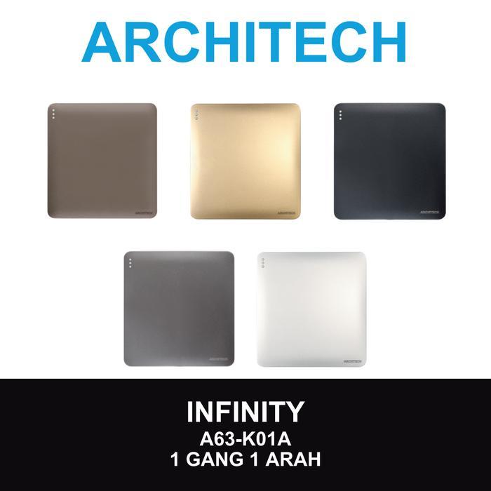 ua18- Architech Saklar Lampu / Saklar Architech Infinity A63 Seri / Sakelar