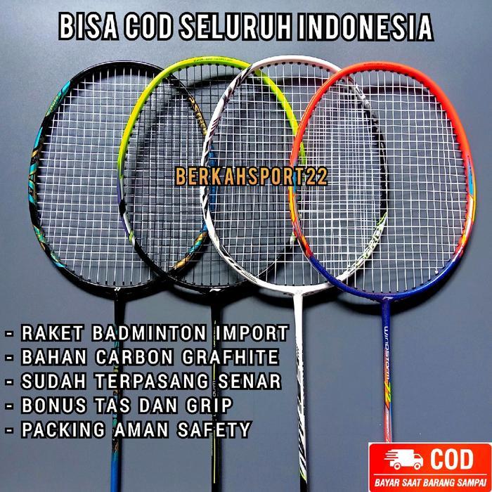 RAKET BADMINTON CARBON MURAH RAKET BADMINTON PEMULA FREE TAS DAN GRIP