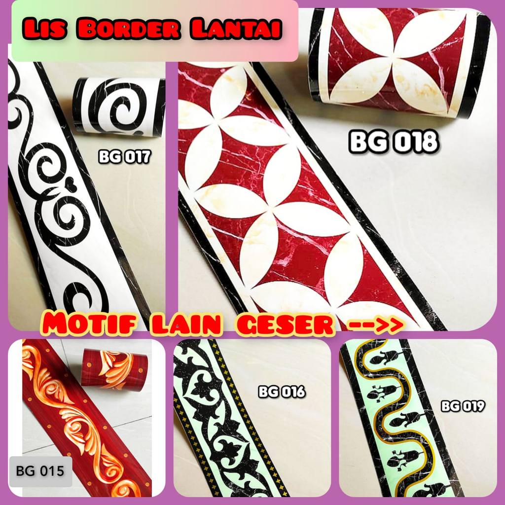 WALLPAPER LIS WALLBORDER BORDER STIKER STICKER DINDING LANTAI MARMER KERAMIK WALPAPER RUANG TAMU DAP