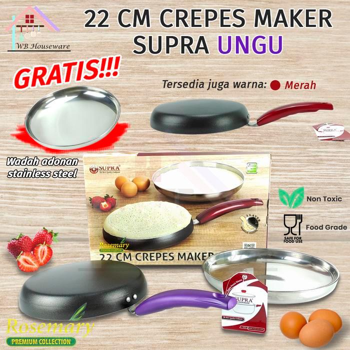 Crepes maker 22cm / crepes pan anti lengket / crepes teflon SUPRA