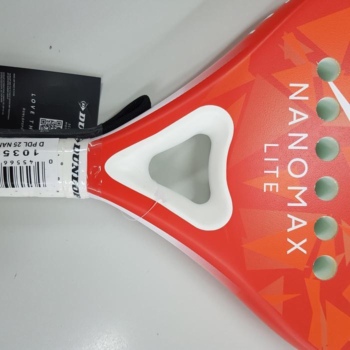 Terlaris Raket Reket Padel Paddle Dunlop Nanomax Lite Orens Orange Plus Tas Serut Asli Original