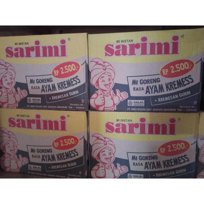 0nro- Mie Sarimi Goreng Ayam Kremes Kemasan Kardus 70 Gram Isi 40 Pcs