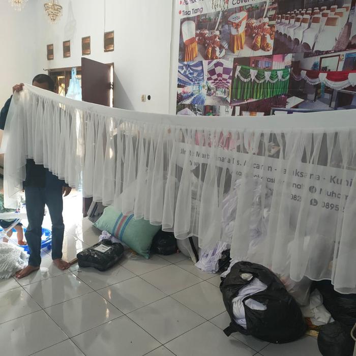 5jee- Plafon Arus Dekorasi/Plafon Arus Kain Brukat/Plafon Dekorasi Tenda Pernikahan [Per