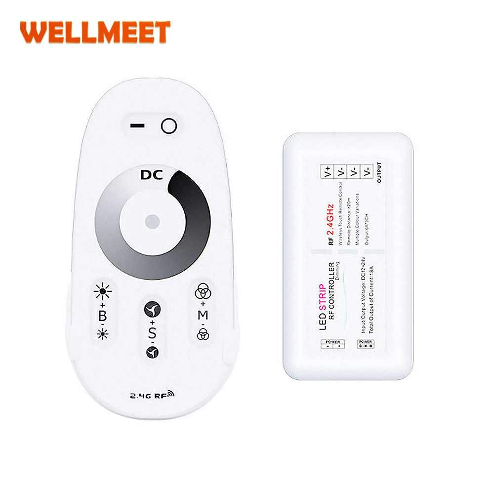 LED Controller 2.4G RF Remote Control Blister Pack 12V Touch Color Mono CCT Strip Light Dimmer