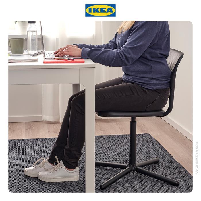 IKEA SMALLEN Kursi Kerja Putar Minimalis Hitam
