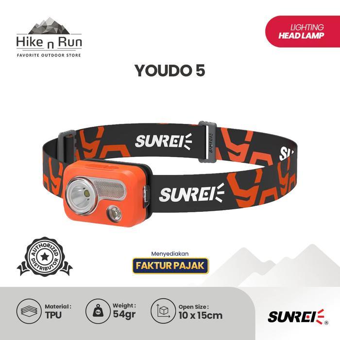Kayak Outdoor - Sunrei Headlamp YOUDO 5 Orange