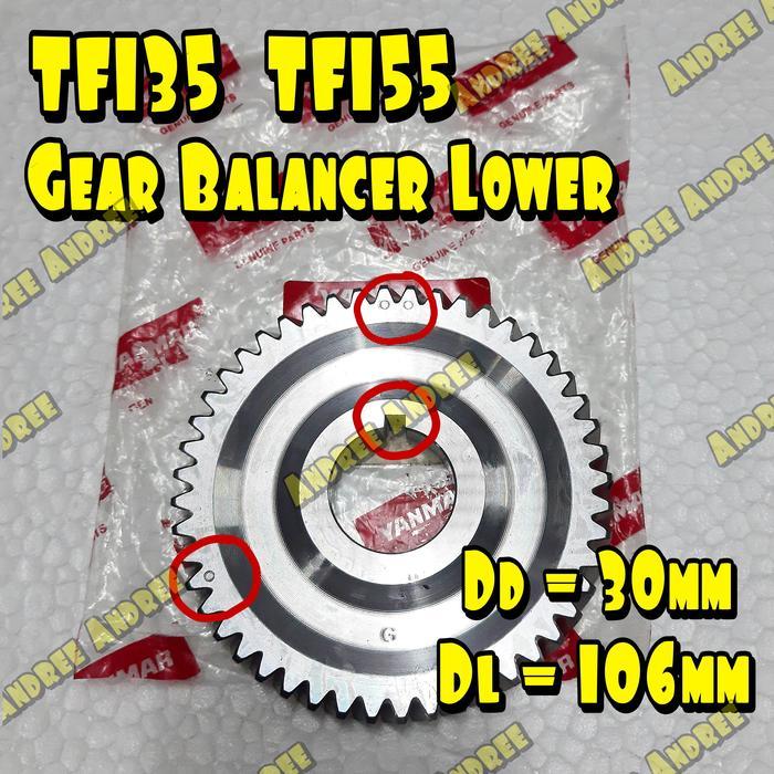 Tf155 Tf135 Gigi Balancer Gear Lower Yanmar Tf-155 Tf-135 - Original