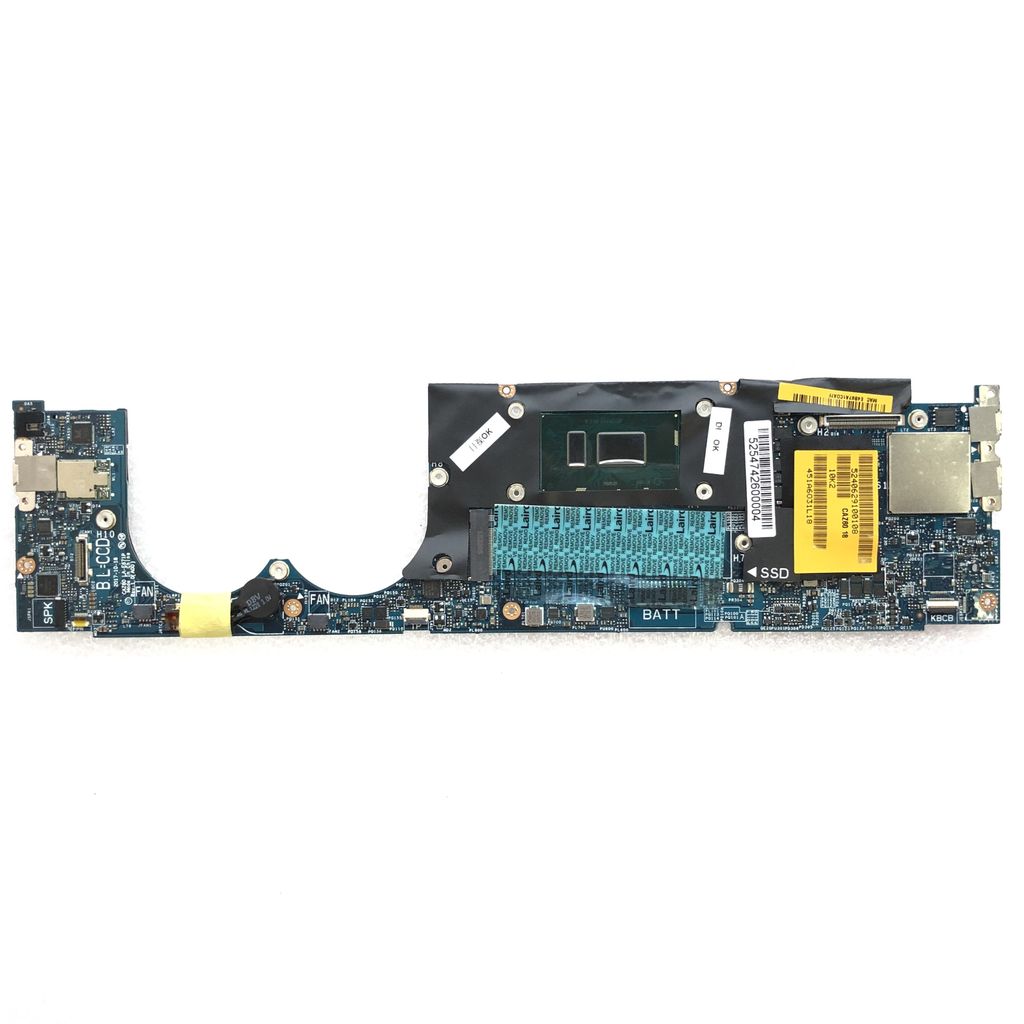 CAZ60 LA-E671P,For Dell XPS 13 9370 Laptop Motherboard.0YPVJW 0JCHK7.With I5 i7 8th Gen CPU and 4G 8