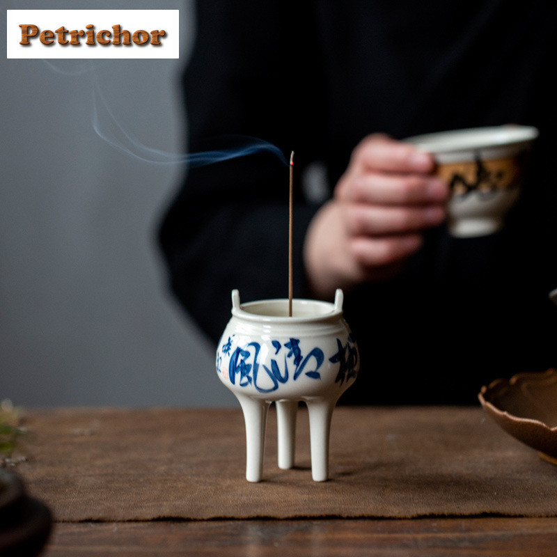 Tripod Incense Holder Retro Incense Waterfall Incense Burners Consecrate Scented Aromatic Candles