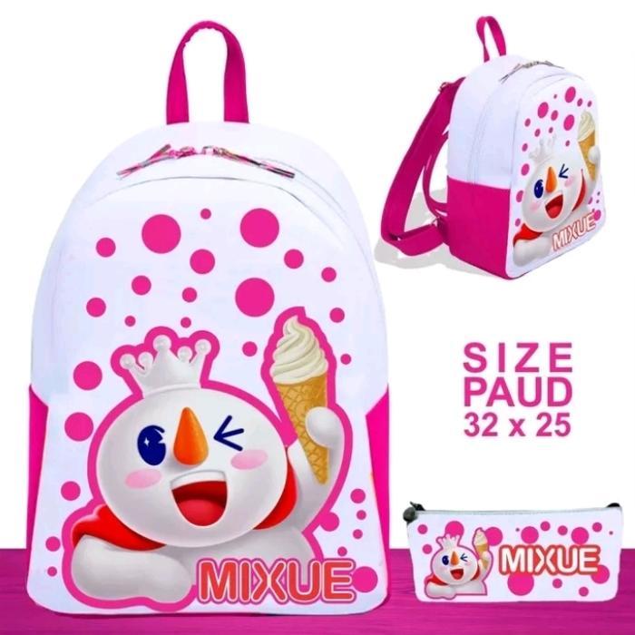 [Voucher] tas ransel mixue tas anak viral warna pink fanta