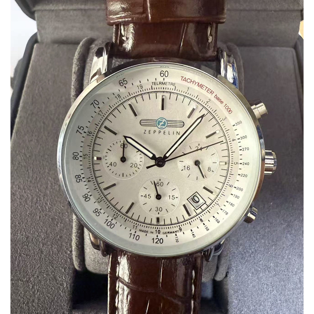 2026 new Zeppelin men's watch retro small three needle chronograph hands luxury gift 8886M series