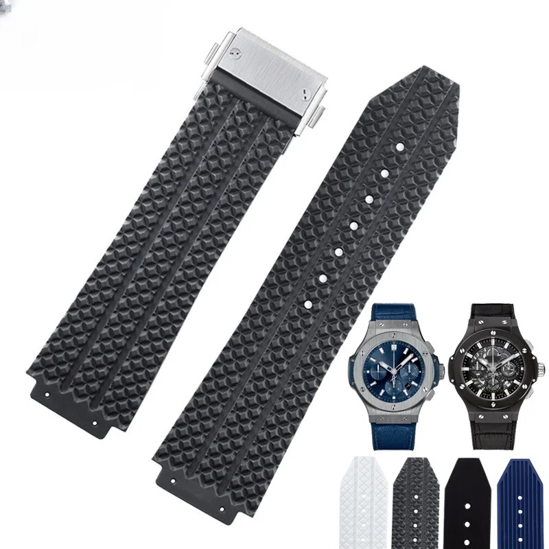 For Hublot Yubo High Quality Silicone Waterproof Watch Strap Classic Fusion Big Bang Rubber Men'S