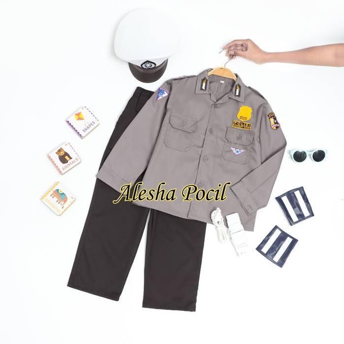 Baju Polisi Anak Laki Laki Perempuan Seragam Polisi Anak Tk Paud