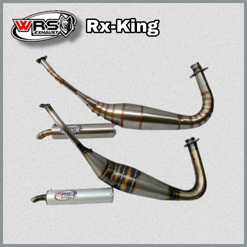 WRS EXHAUST Knalpot RX King Repsol Bahan Galvanis tebal, Wrs exhaust Racing Specialis 2 tak