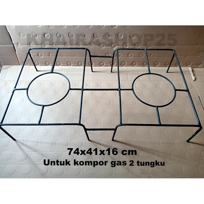 Infinity Tekno - Tatakan Oven Tangkring Tungku Oven Tangkring Jagrakan Behel Kompor Gas 2 Tungku