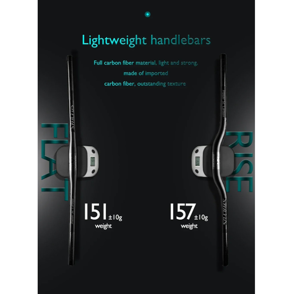 SYNCROS Black Full Carbon Handlebar Fraser SL Mountain Bicycle MTB Bike handlebar/Flat/Rise Clamp