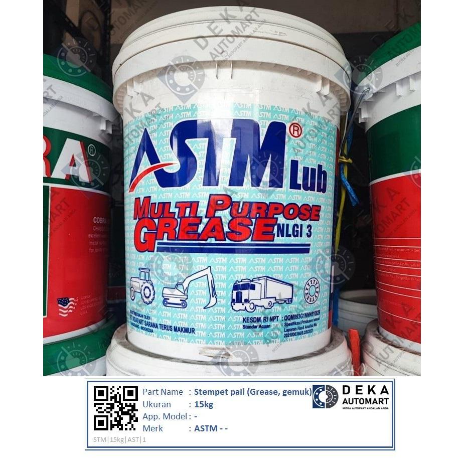 Stempet pail (Grease, gemuk) ASTM 15kg