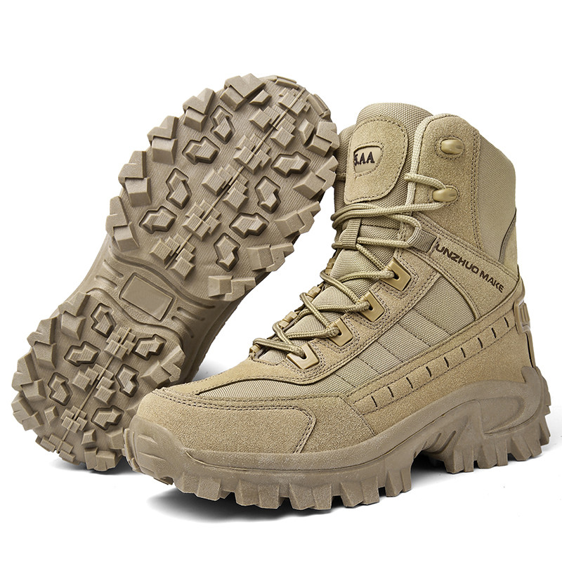 Men's Desert Combat Boots Outdoor Wear Resistant Tactical Boots Hiking Desert Ankle Hunting Shoes