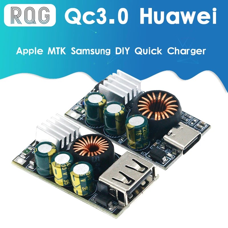 Qc3.0 Apple Huawei Mtk Samsung Diy Fast Charger Dc 5-32V 24W Step-Down Module For Emergency Charging