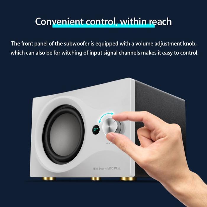 Hivi Swan M10 Plus 2.1 Active Powered Multimedia Speaker Bluetooth Subwoofer Bass Terlaris