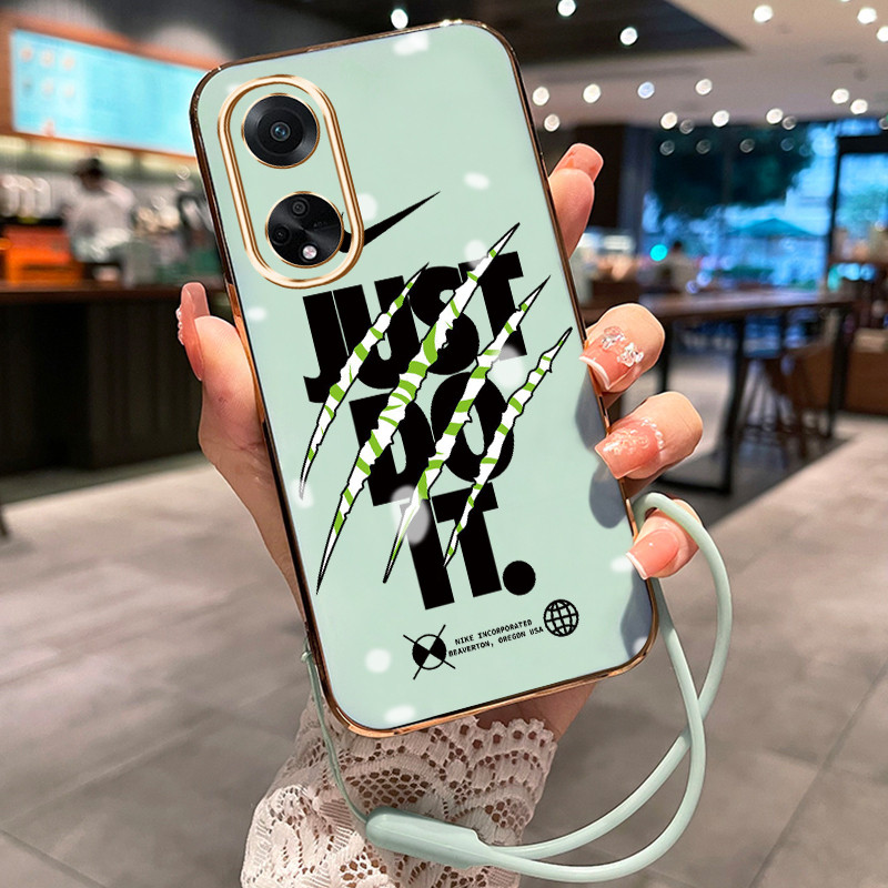 Casing Hp Untuk OPPO A98 5G F23 5G Case Casing HP pola Hook dan bekas kaki Kesing Cesing tali berlap