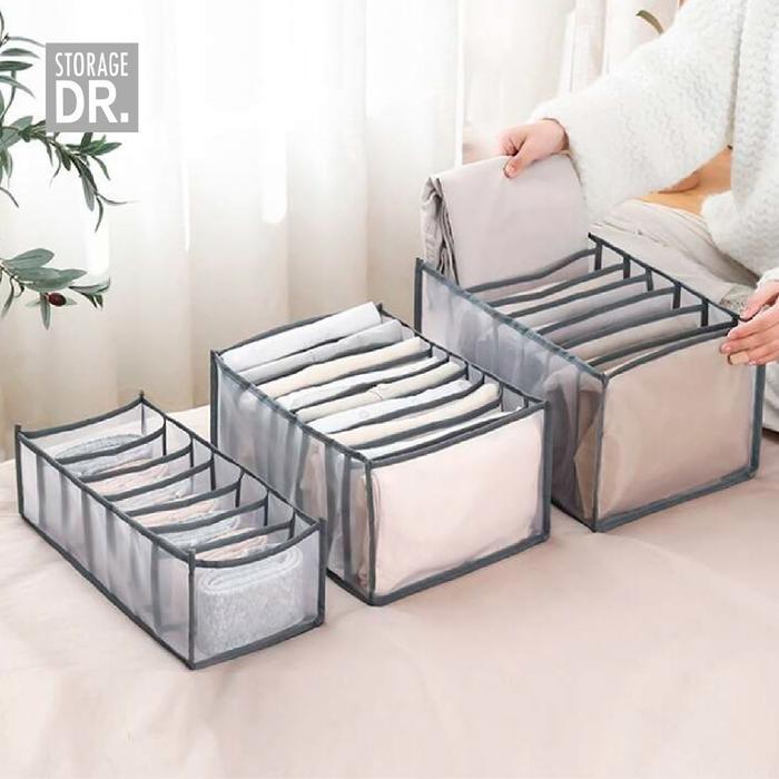 Diskon Dr. Storage Box Baju Pakaian Legging Sekat Kaos Tempat penyimpanan Pakaian Sekat Laci