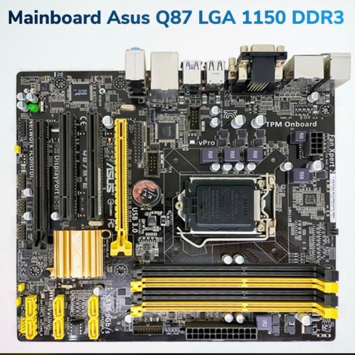MOTHERBOARD ASUS Q87 LGA 1150 DDR3 4SLOT RAM