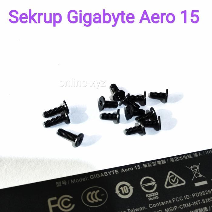 baut mur screw sekrup skerup Gigabyte Aero 15