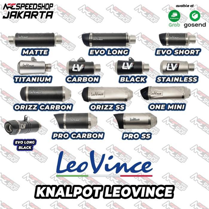 Knalpot Leovince LV One Mini Silencer Knalpot Only Universal INLET 54MM