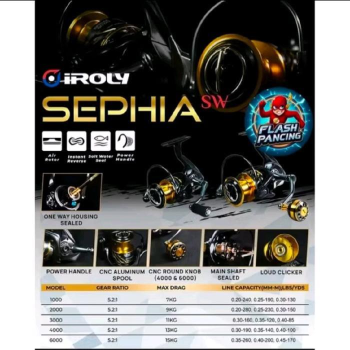 REEL IROLY SEPHIA SW 1000-6000 -SALTWATER