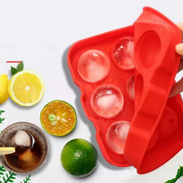 cetakan es batu silikon cetakan es batu bulat