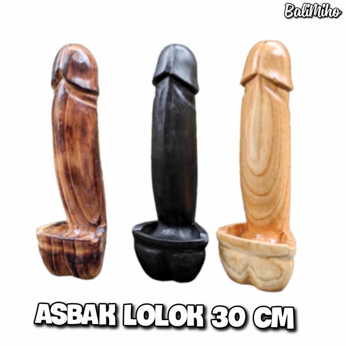 Asbak Lolok/Asbak Rokok Lolok Bali/Asbak Unik/Asbak Kayu/Bali Ashtray