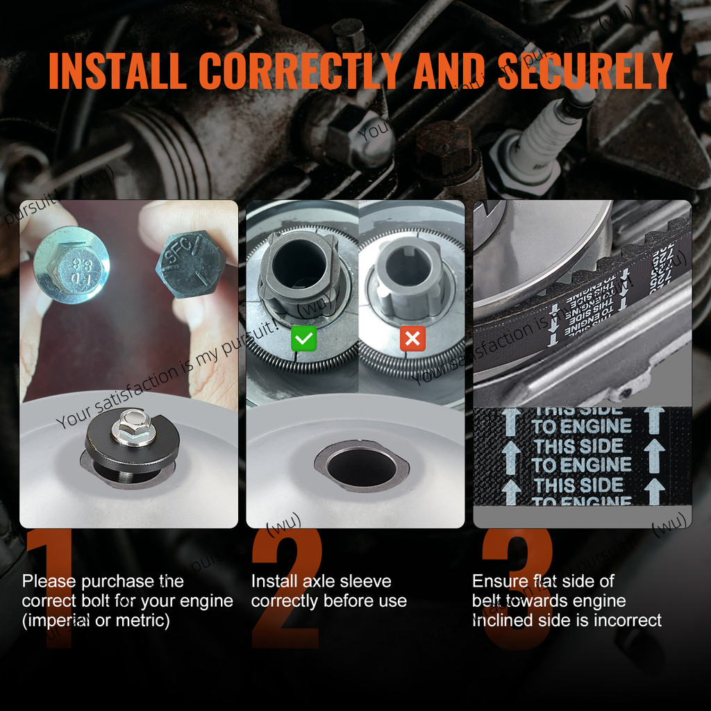 Go-Kart Torque Converter Go-Kart Clutch Kit Series Asymmetrical Driver Pulley Replacement With Drive