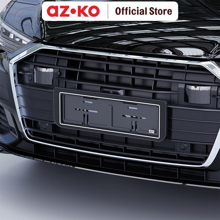 AZKO Otto Klasse Cover Plat Mobil Dengan Akrilik - Hitam Aksesoris Eksterior MobilCar Exterior